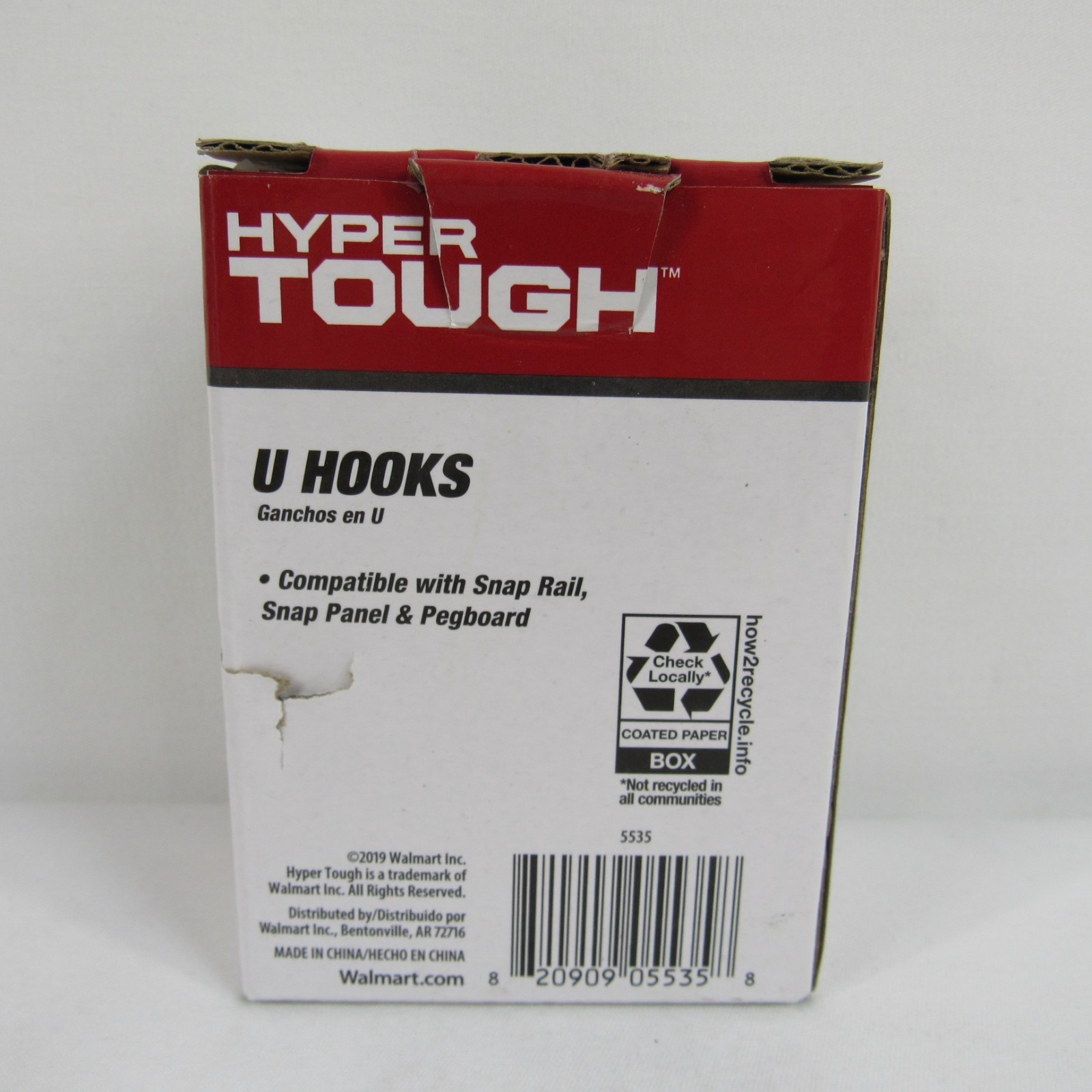 Hyper Tough U Hooks 3 Pack Tool Organizing Compatible Snap Panel Pegboard