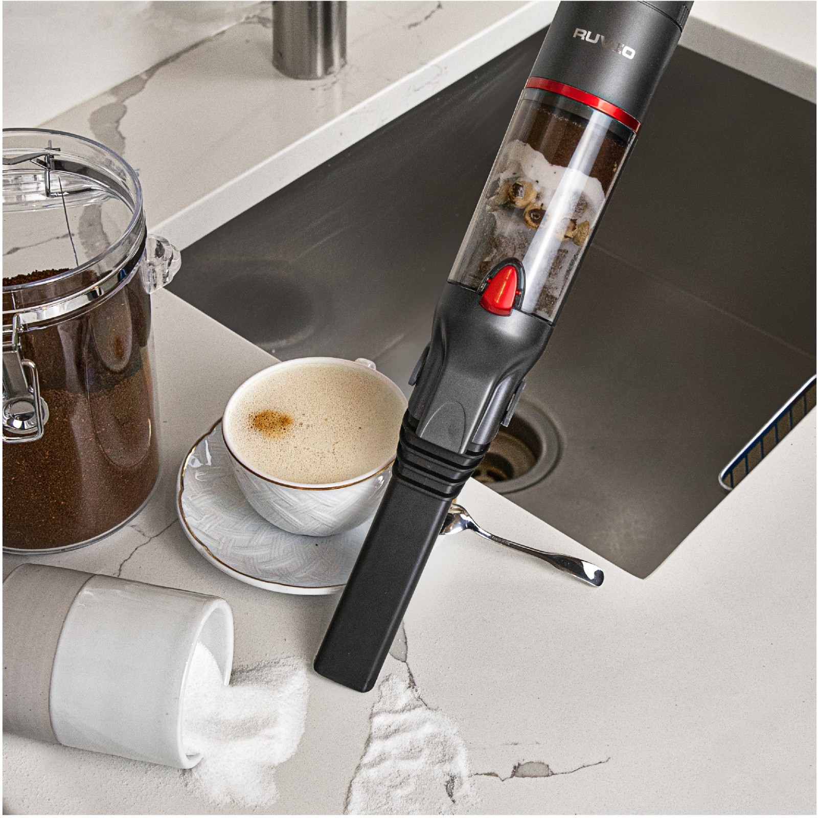 Ruvio Pro Cordless Vacuum Handheld Rechargeable Portable Cleaner Red – NEW BOX
