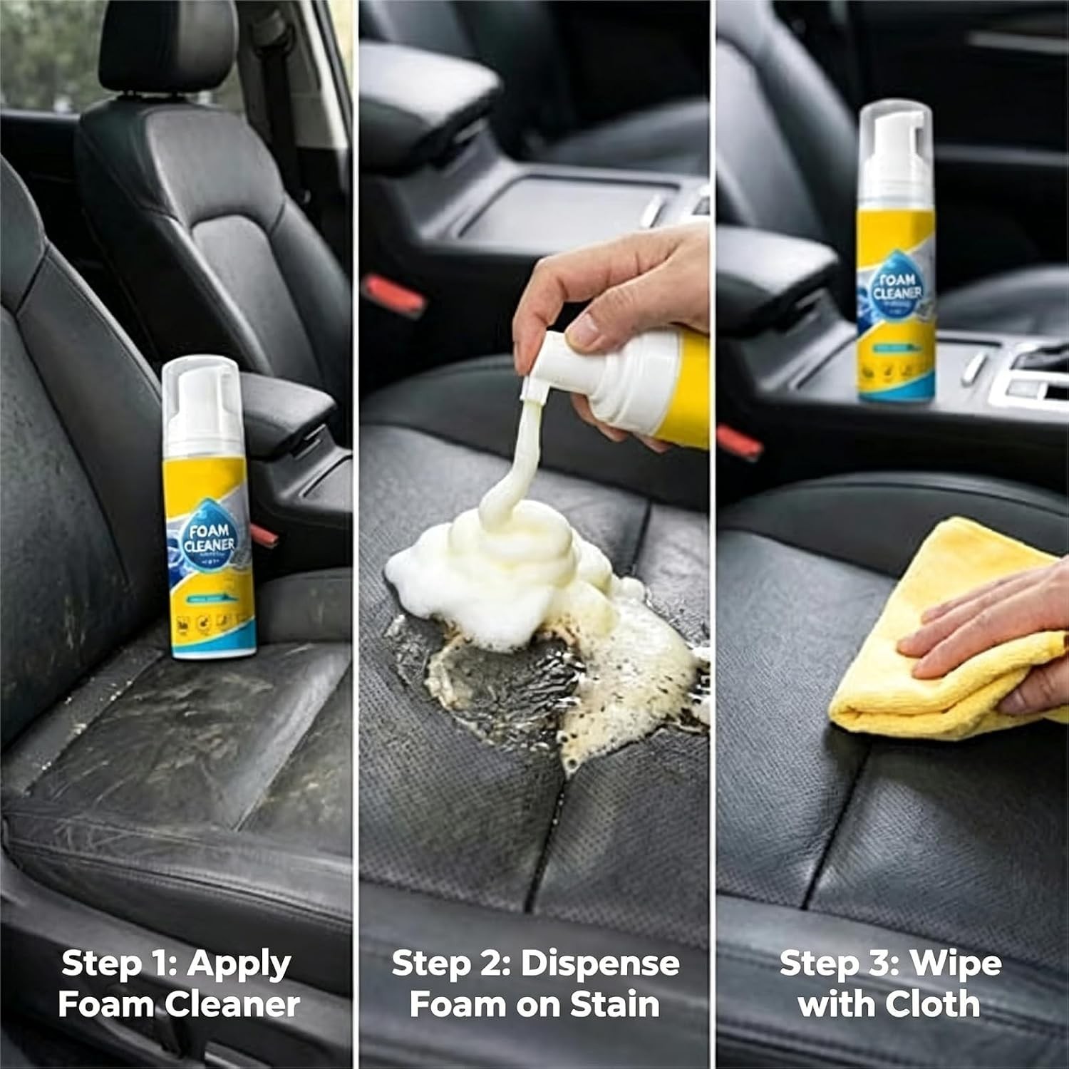 4-in-1 Multi-Enzyme Foam Cleaner, All-Purpose Spray 5oz with Sponge & Towel