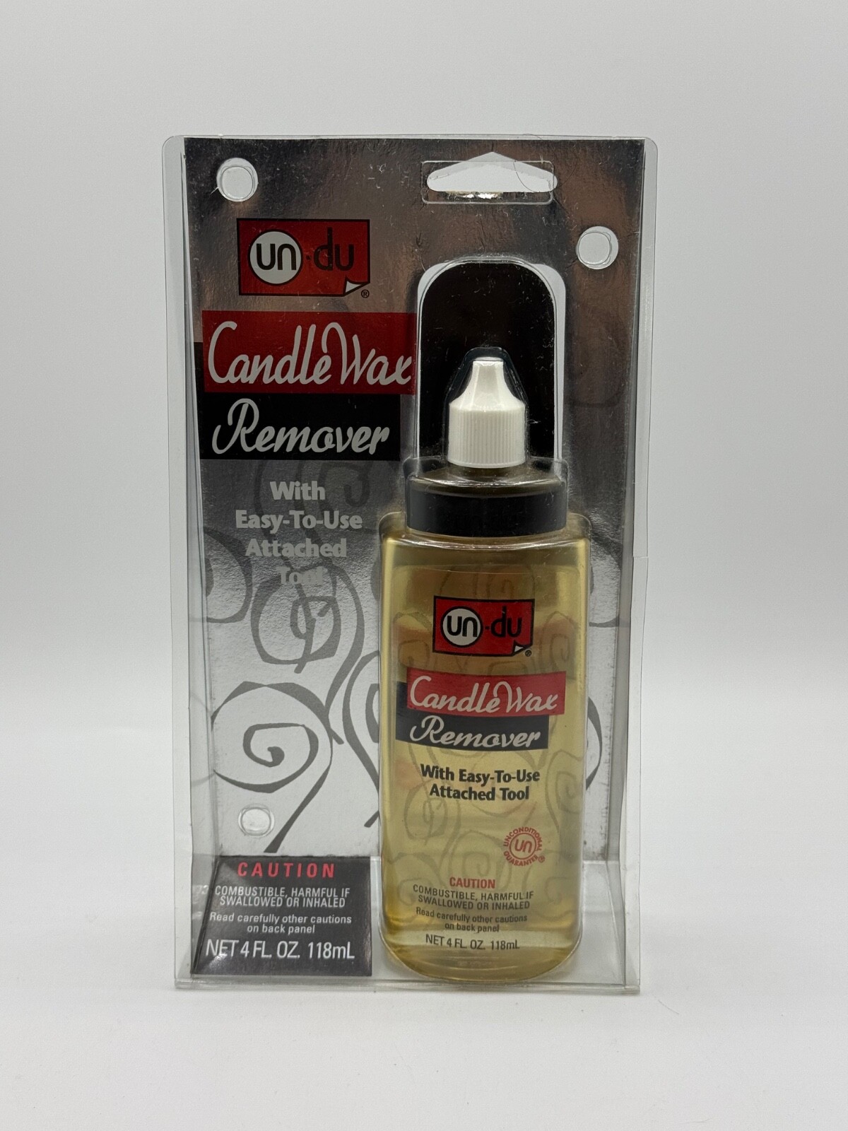 Un-Du Candle Wax Remover 4 FL OZ w/Attached Tool *New