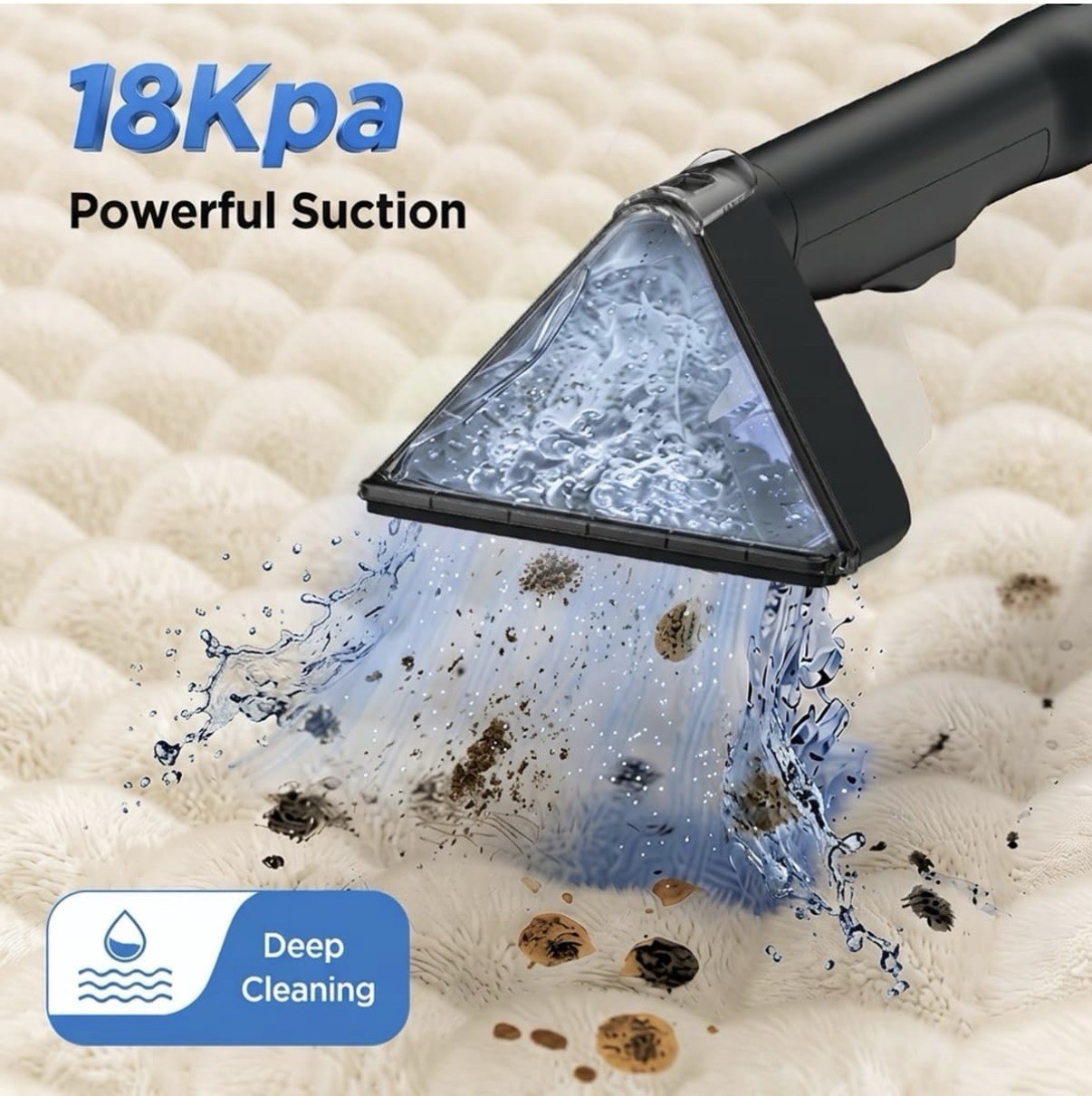 18Kpa Portable Carpet Cleaner Machine Cars Pets Spot Rug Couch 54 42 Oz Water