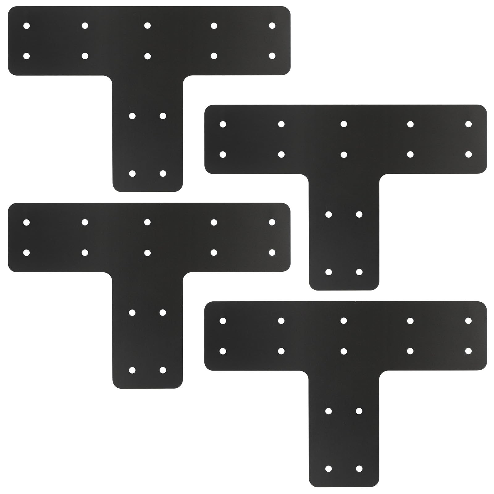 4 PCS 12×8 Inch T Post Timber Brackets Post To Beam Connector For 6×6 Steel
