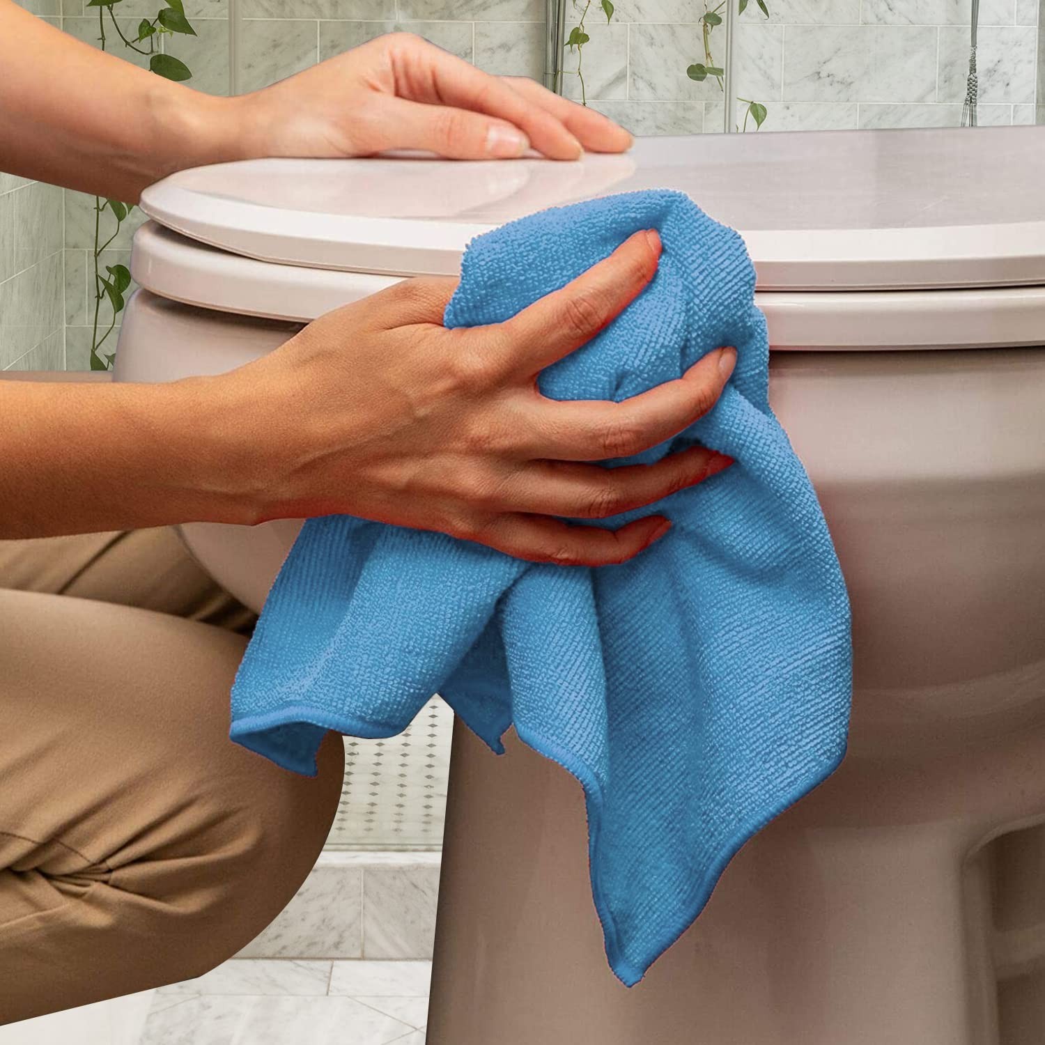 Microfiber Cleaning Cloths Value Pack of 36 – 16×16 Inches, Lint-Free, Reusable