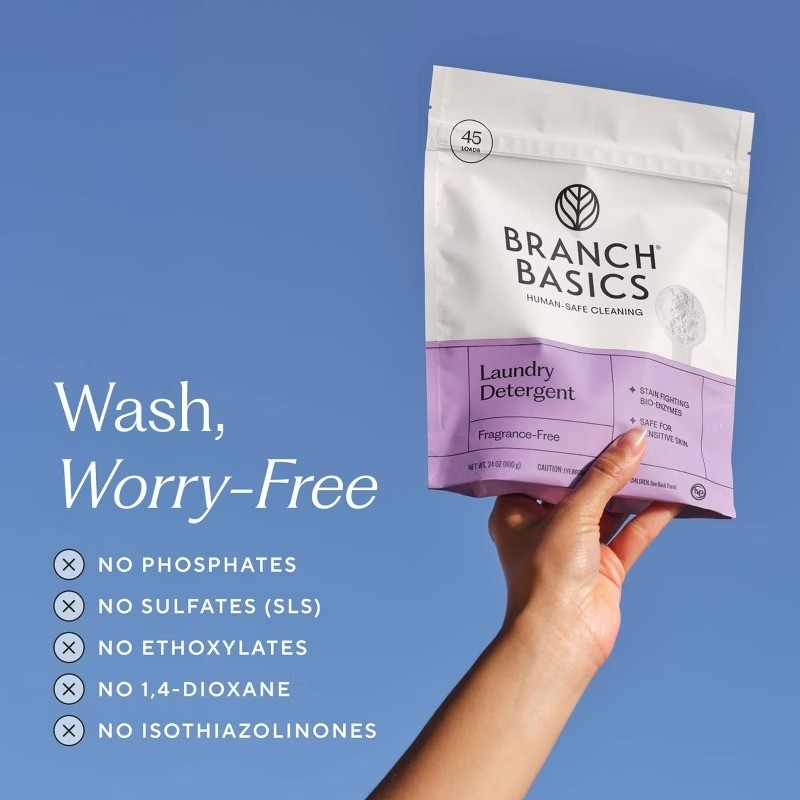 Fragrance-Free Laundry Detergent Powder, Sensitive Formula, 45 Uses, Resealable