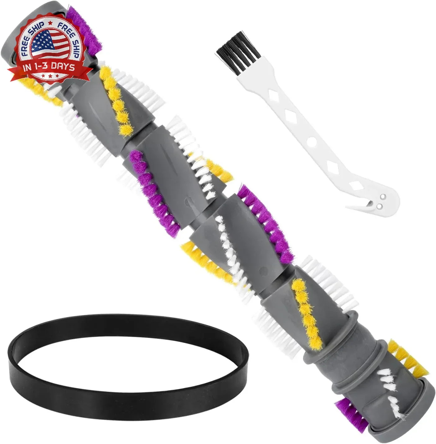 Vacuum Brush Roll & Belt Kit Durable ABS Pet Hair for Upright Cleaners