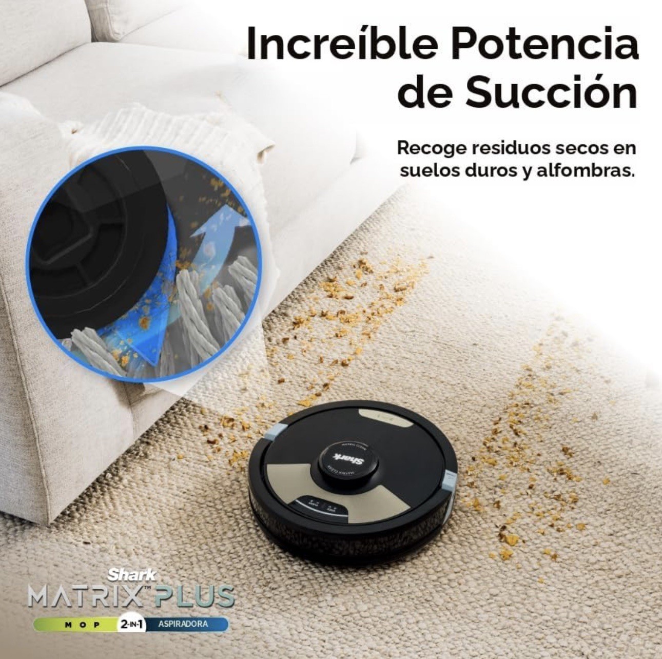 Shark – Matrix Plus 2-in-1 Robot Vacuum & Mop with Sonic Mopping, Matrix Clea…