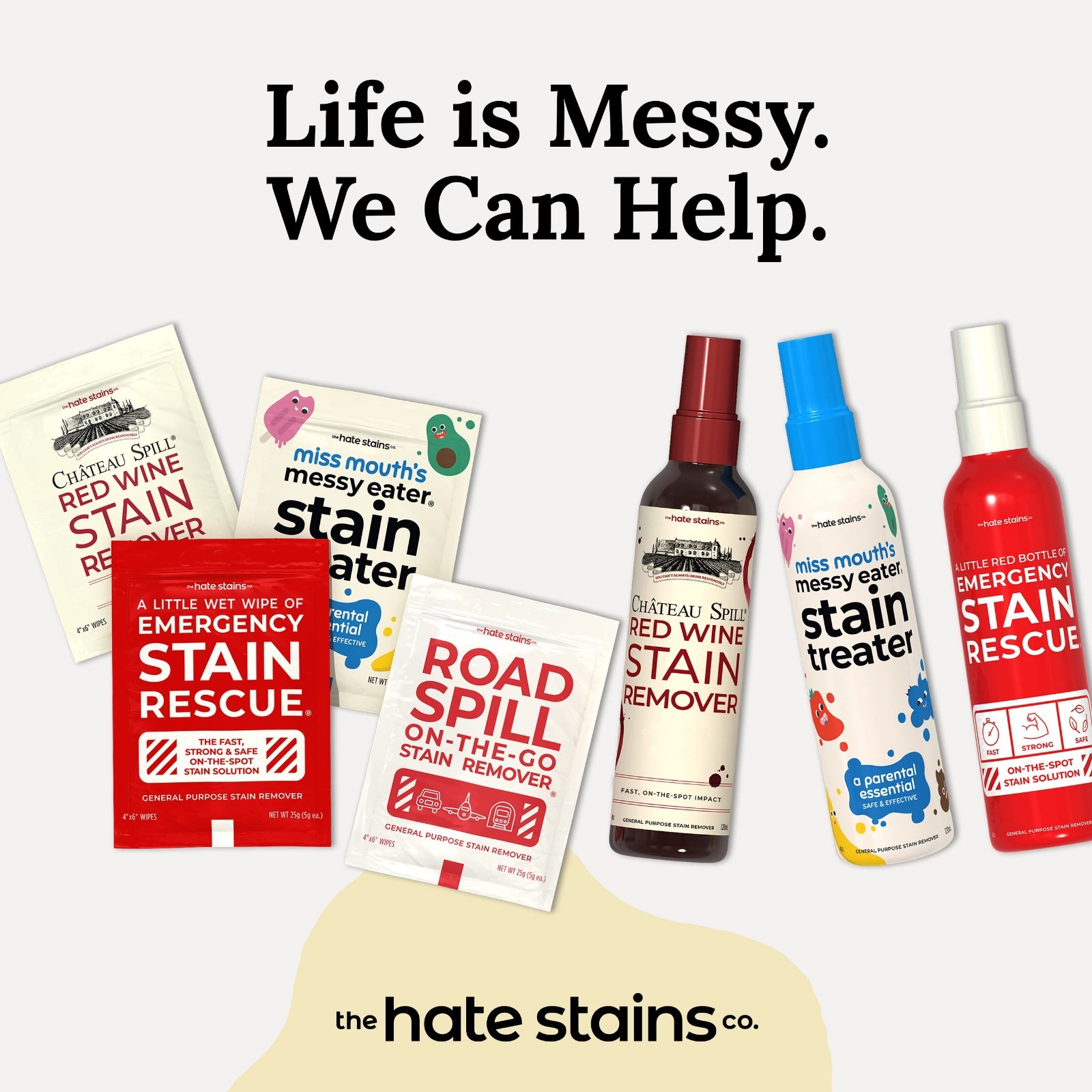 Wine Stain Remover Spray – Laundry & Carpet Cleaner – EPA Safer Choice – 4 Fl Oz
