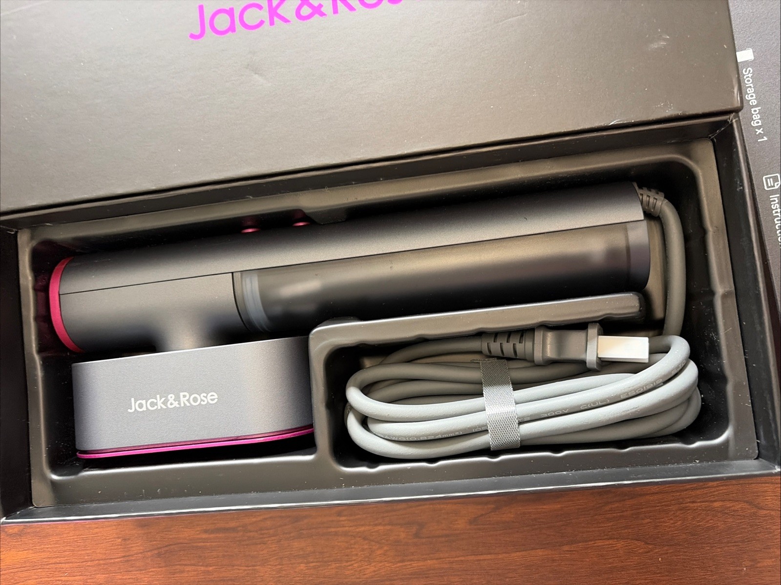 Jack And Rose Dual Voltage Travel Clothes Steamer 100V-240V Open Box