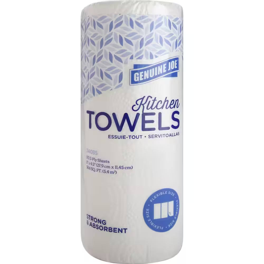 Flexible Size Perforated 2-Ply Paper Towel Rolls (170 Sheets per Roll, 30 Rolls