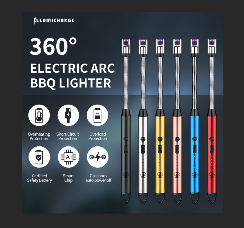 Bend-It Premium Rechargeable Electric Arc Candle Lighter – Aluminum Body
