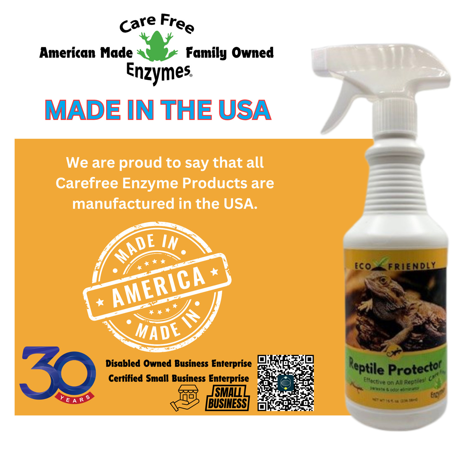 Reptile Mite & Parasite Spray | Safe for Snakes, Lizards & Terrariums | 8 oz & 1