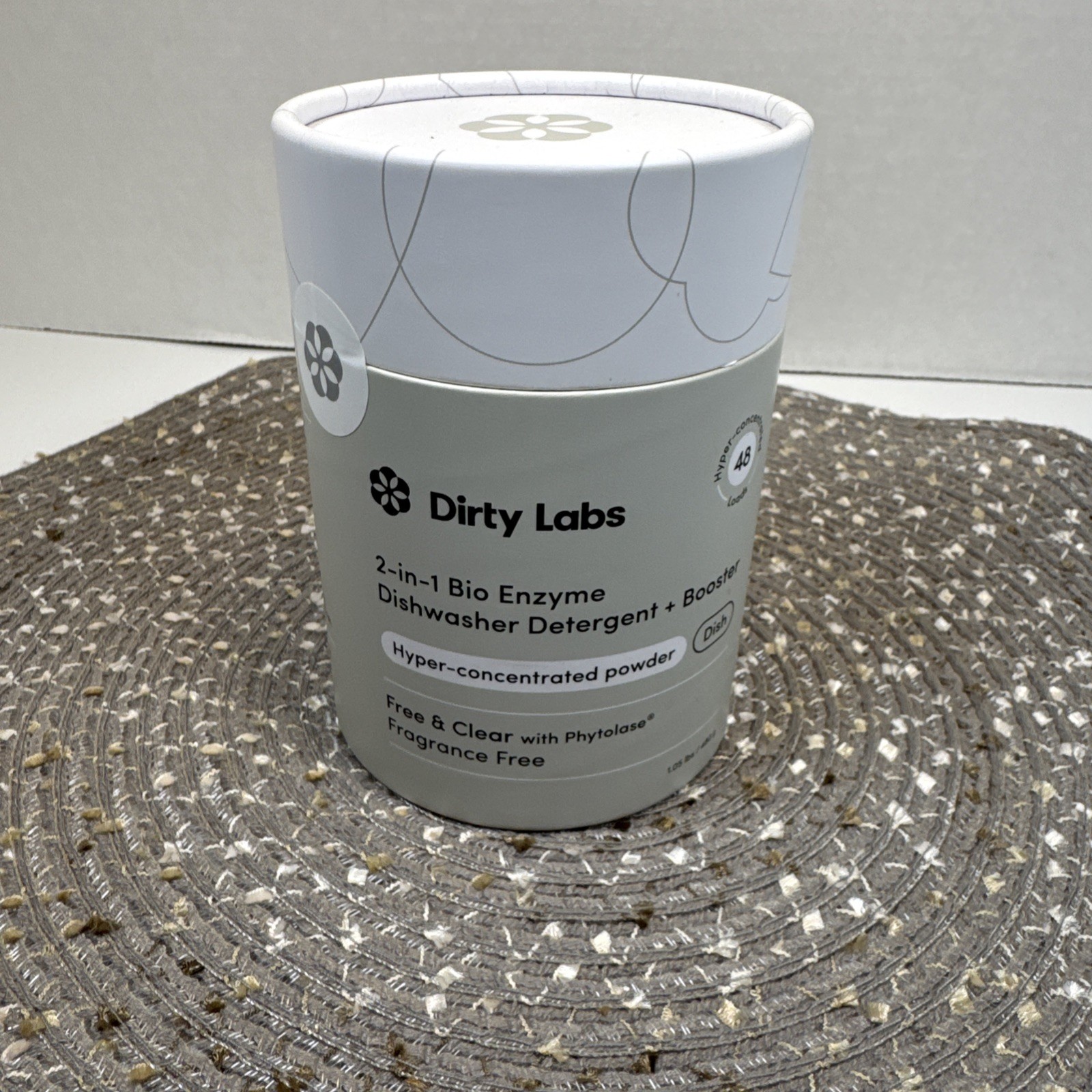 Dirty Labs Dishwasher Detergent & Booster Scent Free 48 Loads (1 lb)