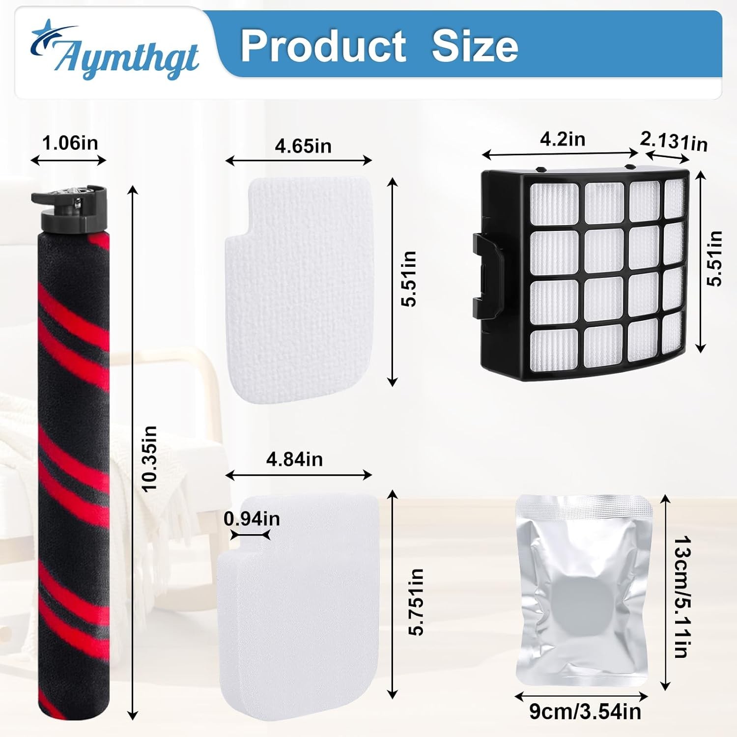 AZ3002 Brush Roller Filter Replacement Parts for Shark Stratos DuoClean