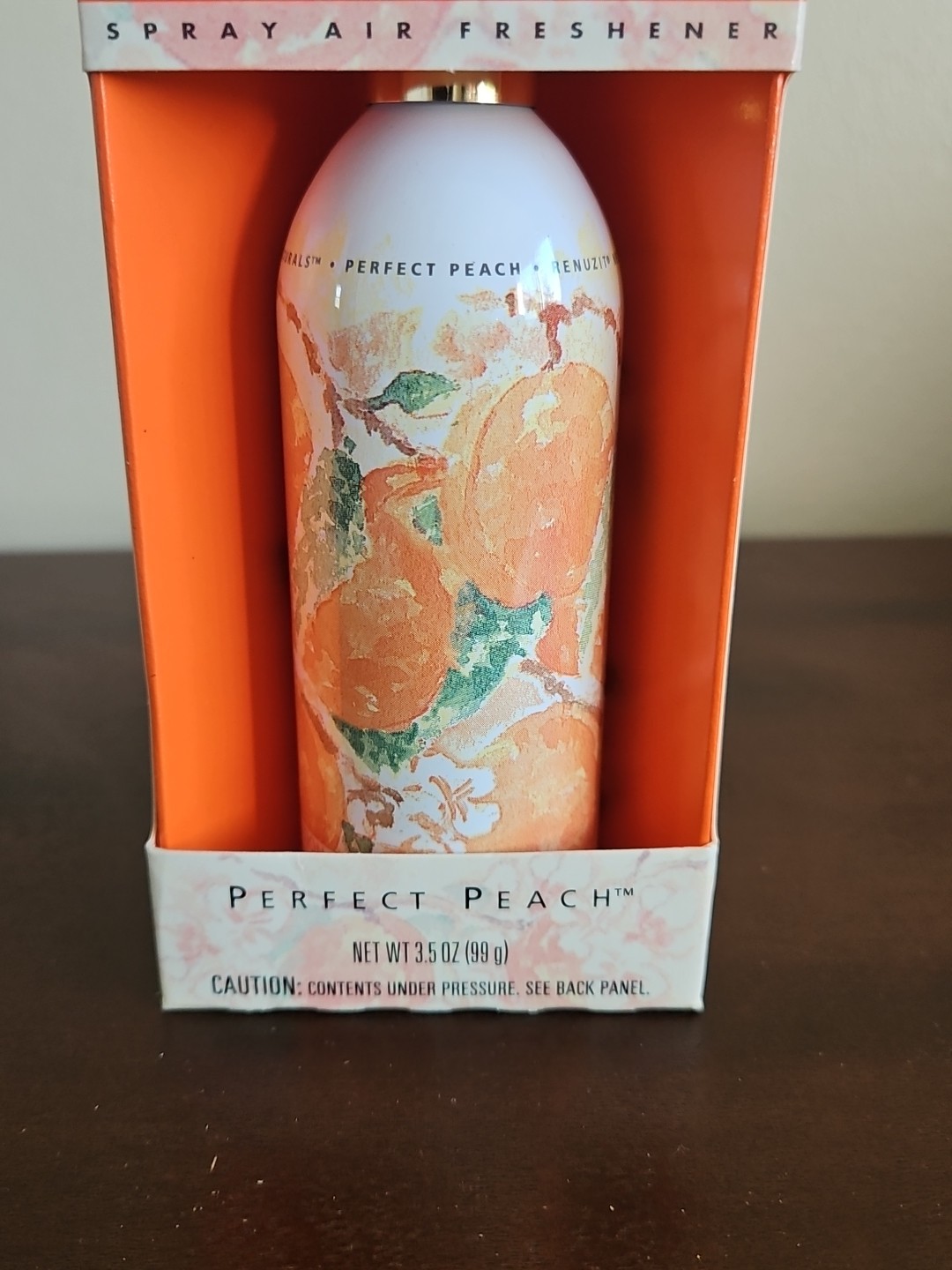 Vintage Rare NOS 1995 Renuzit New Naturals Air Freshener Perfect Peach 3.5 Oz