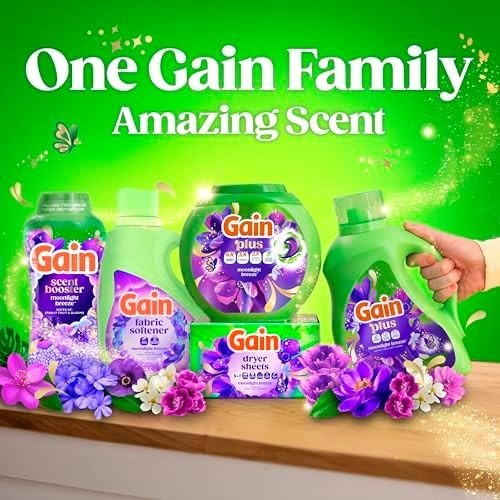 Gain Plus Oxi Liquid Laundry Detergent Moonlight Breeze 170 fl oz 129 Loads