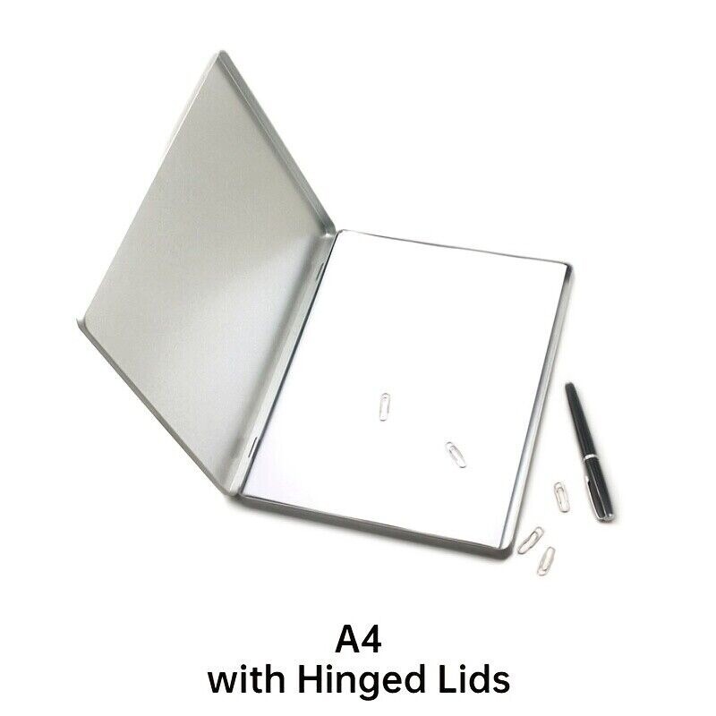 1x Metal Storage Box – A4/A6 Size, Multi-Purpose Office Documents Organizer Chic