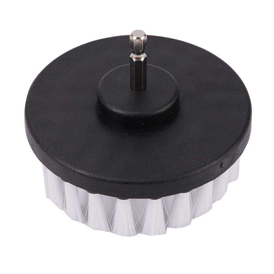 Drill Brush Soft Bristle Use w/Power Drill Upholstery Cleaning