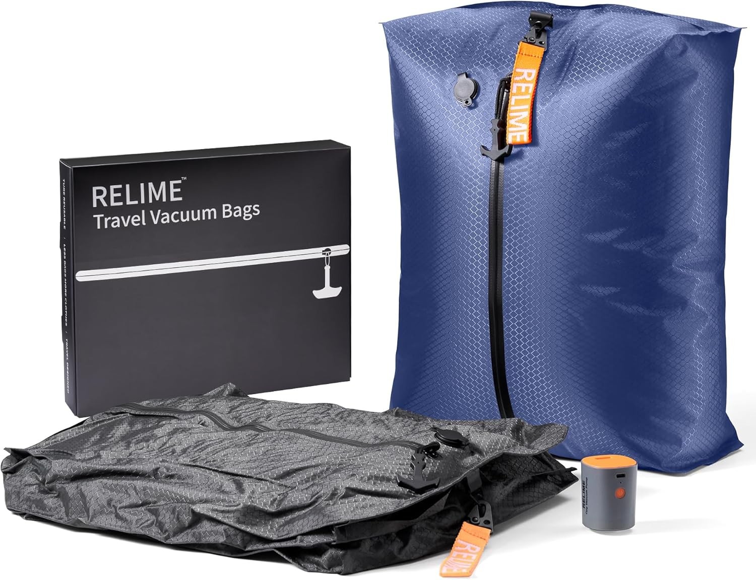 Classic Series Vacuum Bags for Travel Luggage with Wireless Pump, Compression