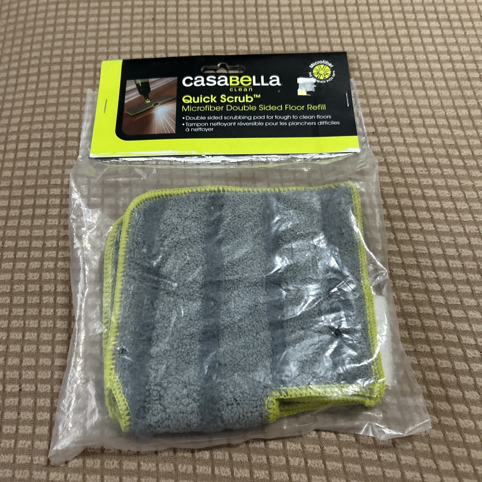 Casabella Quick Scrub Microfiber Floor Refill Use With Spray Mop 17700 New