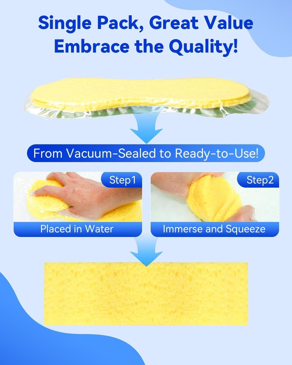 Car Wash Sponge, Car Cleaning Large Sponges, All Purpose Sponges for Cleanin..