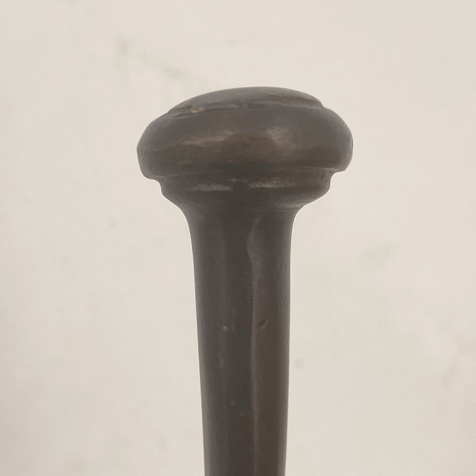 NEW Pottery Barn PITTED BRONZE METAL WALL HOOK 8” Oversized Dual Coat Robe NOS