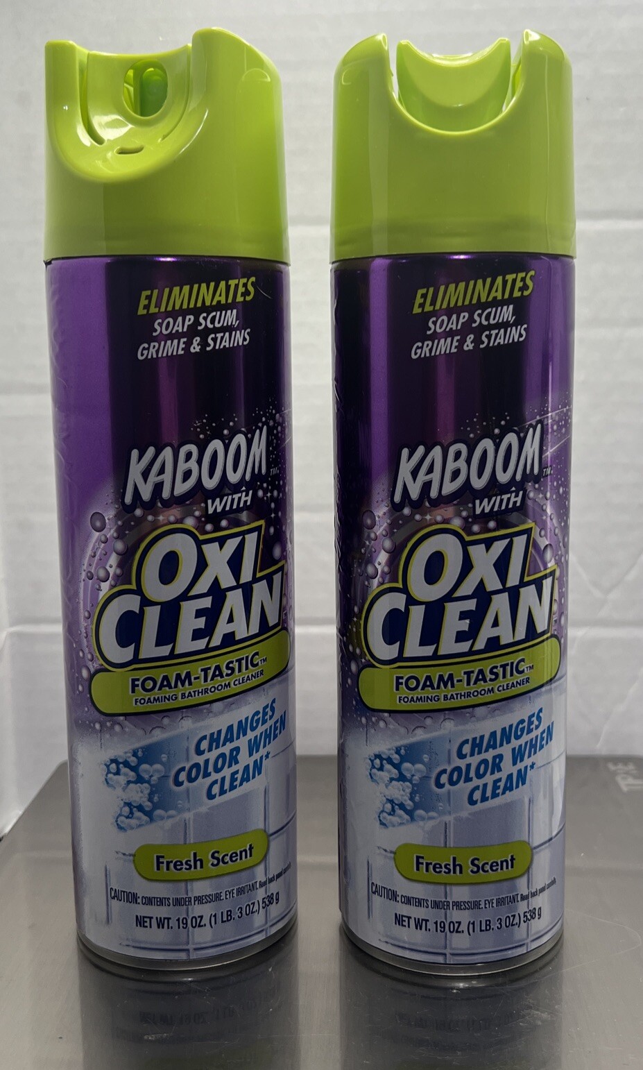 Kaboom OxiClean Fresh Scent Bathroom Cleaner 19 oz Pack of 2