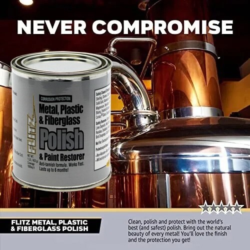 FLITZ Metal, Plastic & Fiberglass Polish 1lb/453g CA03516 (SEE VIDEO)