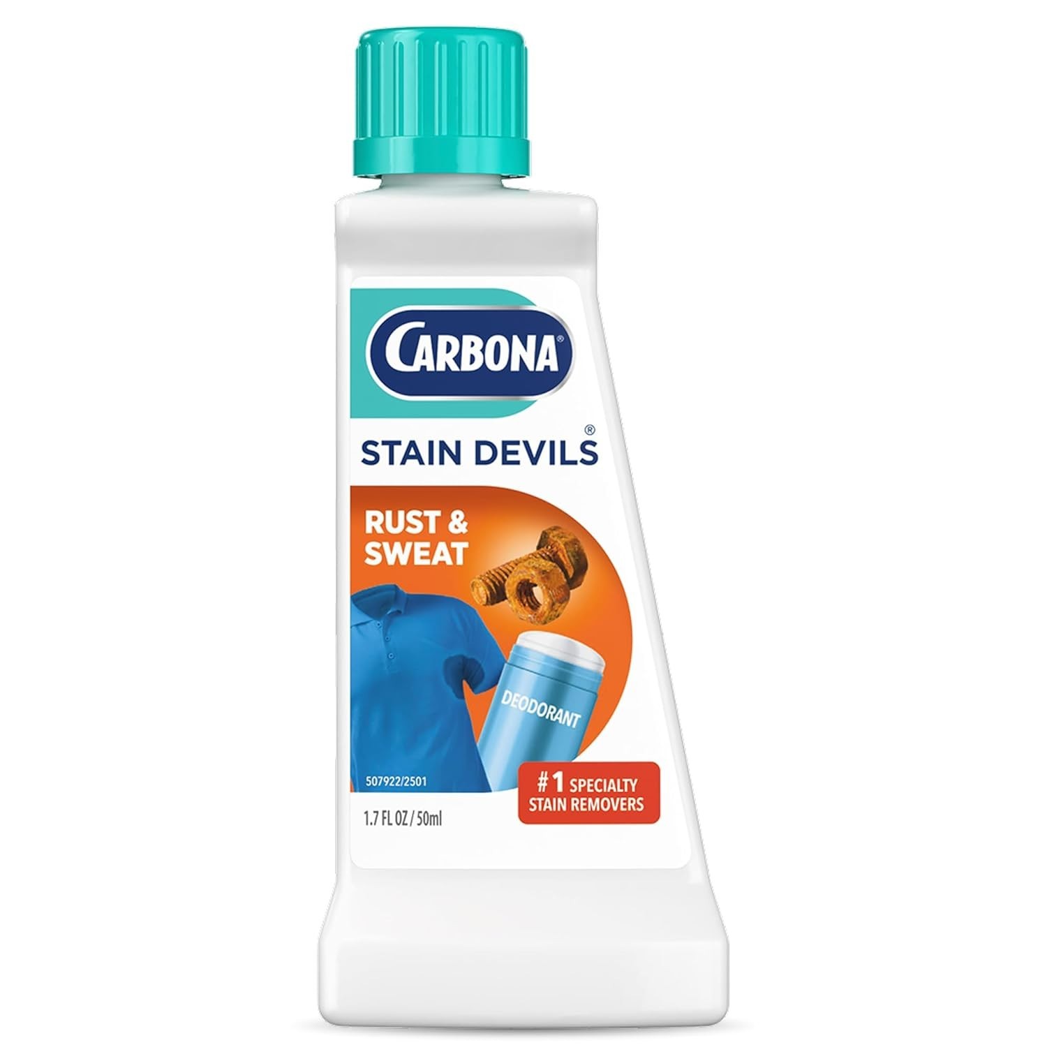 Stain Devils 1.7 Fl Oz – Targeted Rust & Perspiration Spot Cleaner for Fabrics