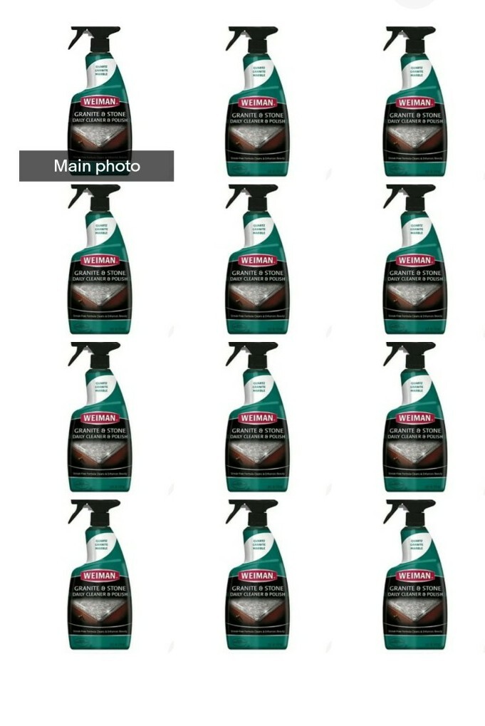 12 Bottles Granite Cleaner and Polish, Citrus Scent, 24 oz Bottle, 12/Carton