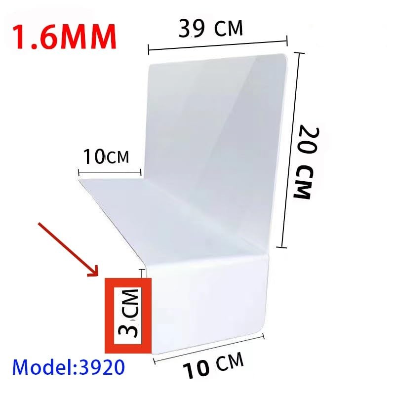 50 Pcs 39 * 20CM 1.6MM Closet Organization with PVC White Shelf Dividers – Cl…