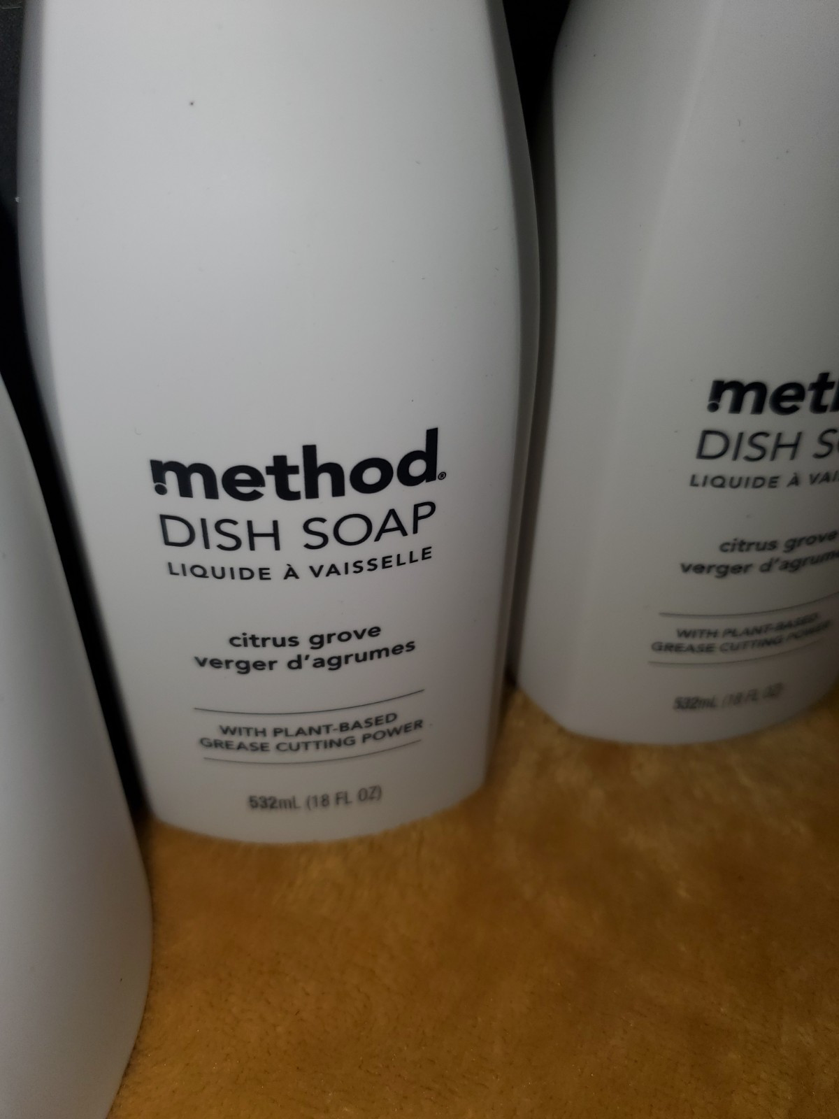 Lot of (4) Method Dish Soap CITRUS GROVE 18 oz. each