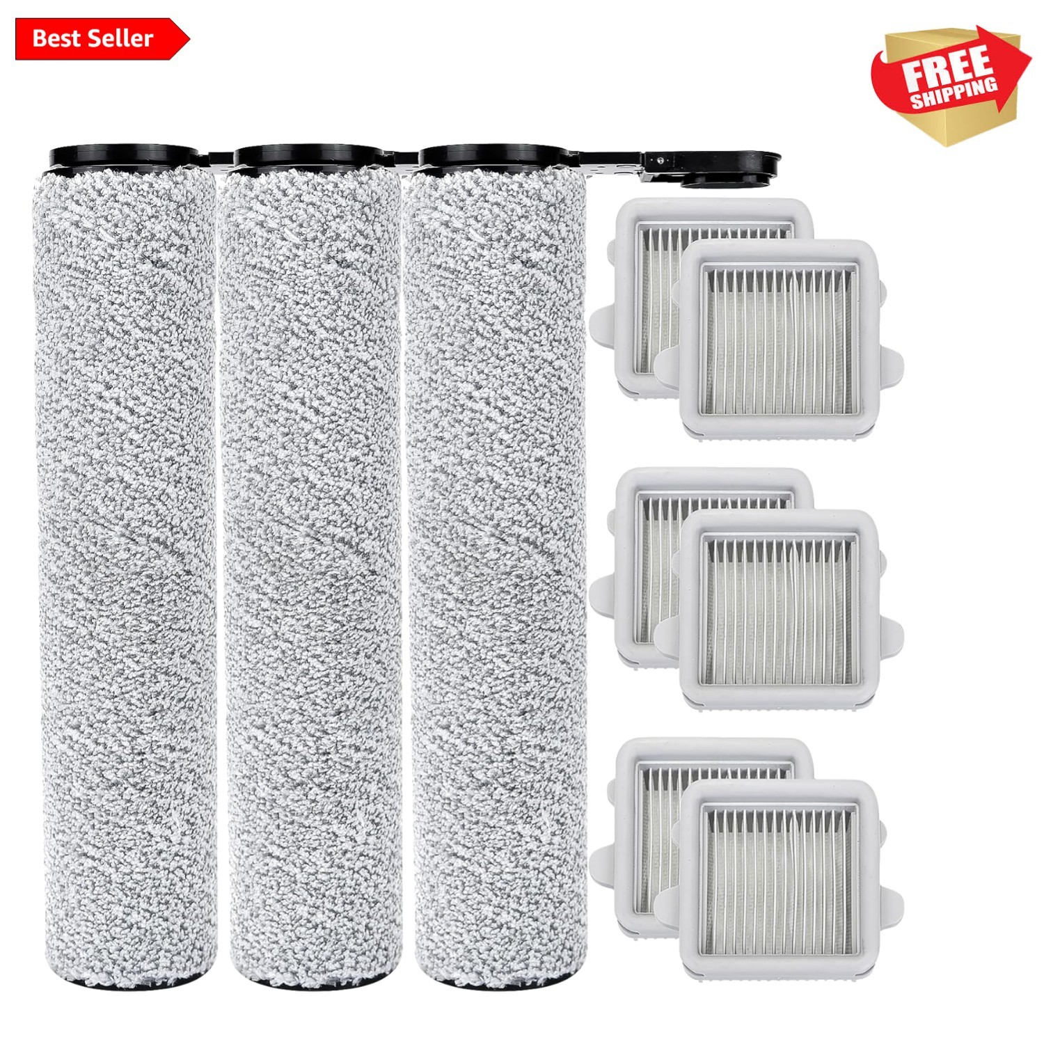 Complete Replacement Accessory Set for Roborock F25 – Brushes & HEPA Filtration