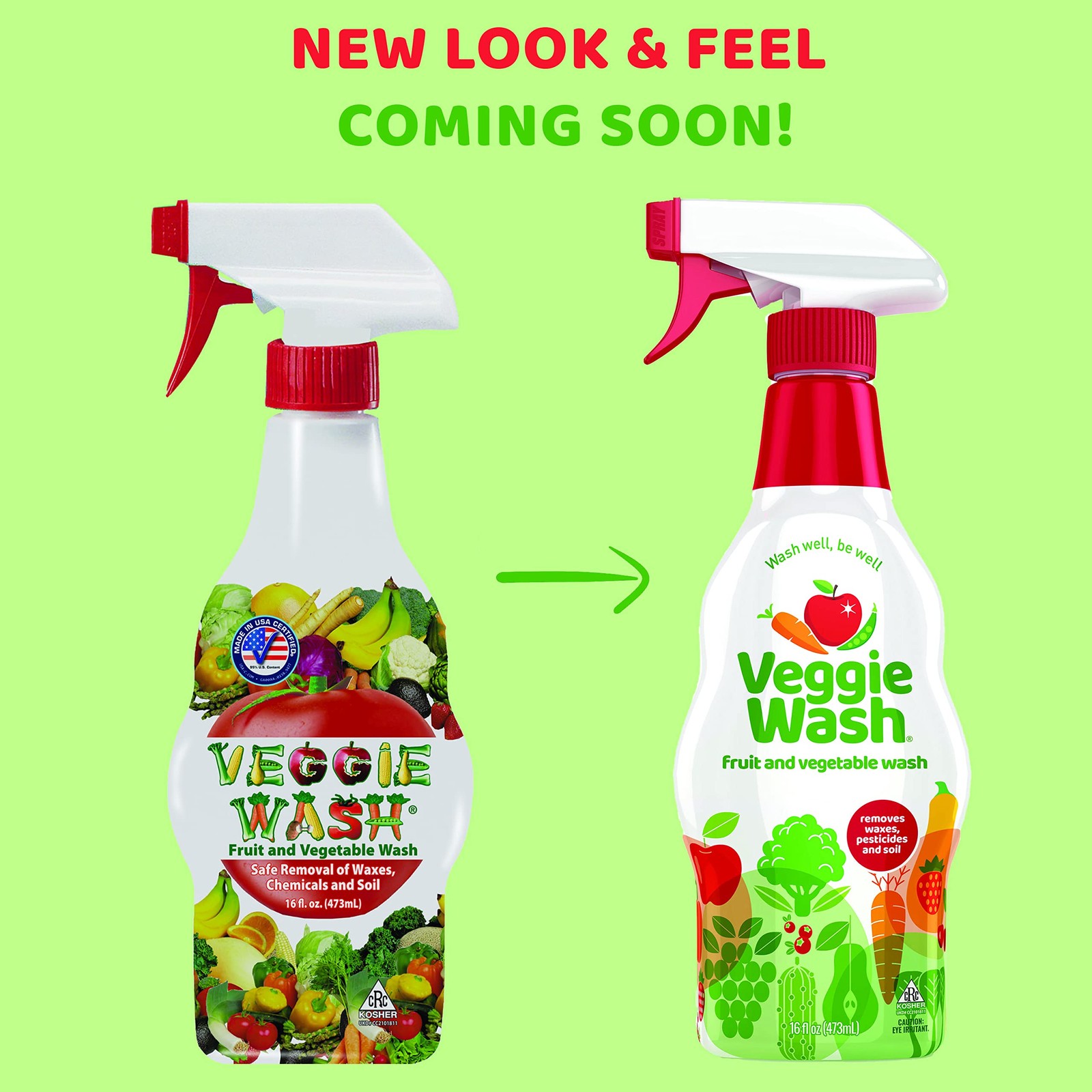 Veggie Wash 16 Fl Oz Produce Cleaner For Fruits And Vegetables Removes Wax Ch…