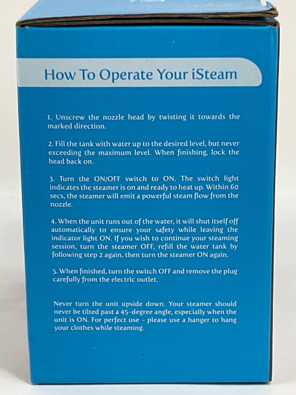 Complete Steam Travel Fabric Garment Steamer New