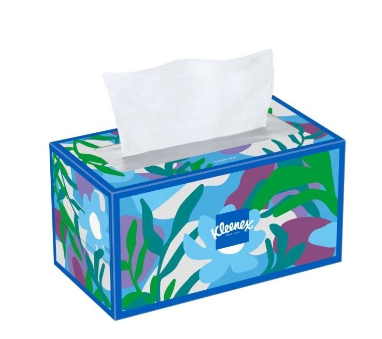 Kleenex Trusted Care Facial Tissues, 8 Flat Boxes, 200 Tissues per Box, 2-Ply