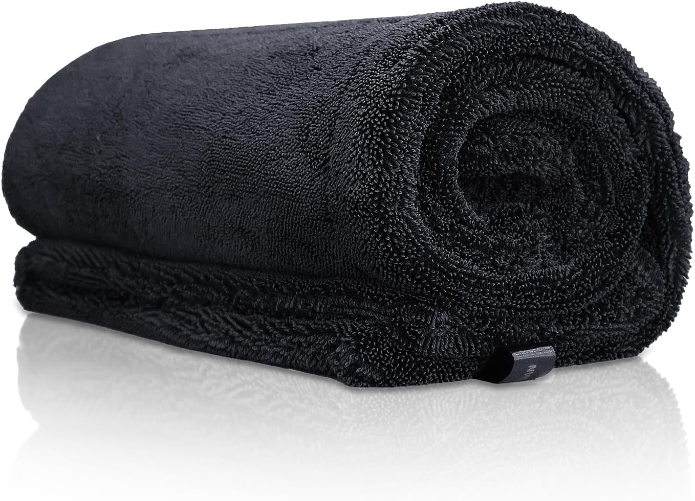 2 Pack 1500GSM Microfiber Drying Towel for Car 24″x36″ & 11.8″x11.8″(Grey) |