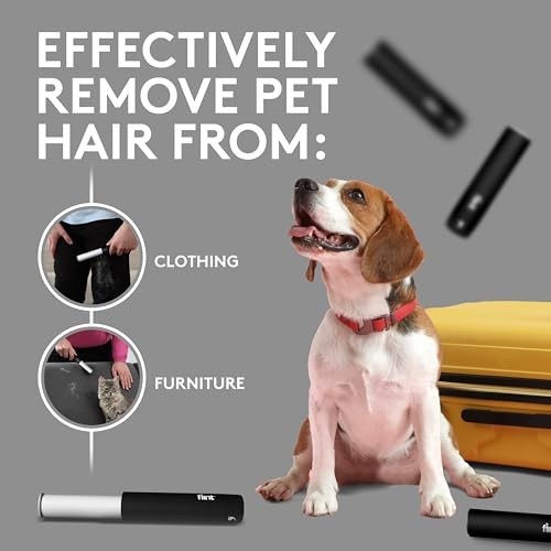 Portable Mini Lint Roller – 90 Extra Sticky Sheets, Pet Hair Remover, Travel Siz