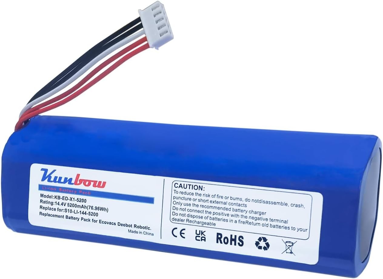 5200mAh Replacement Battery for Ecovacs Deebot Ozmo 950 DX9G, Deebot X1, Deeb…