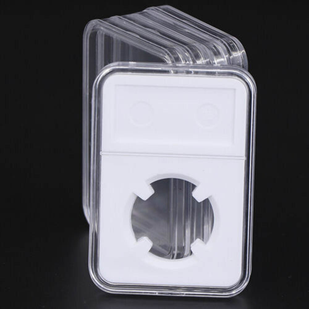 10Pcs 16MM Coin Slab Holder For 1/10 Oz Gold Display Storage Box Collection Case