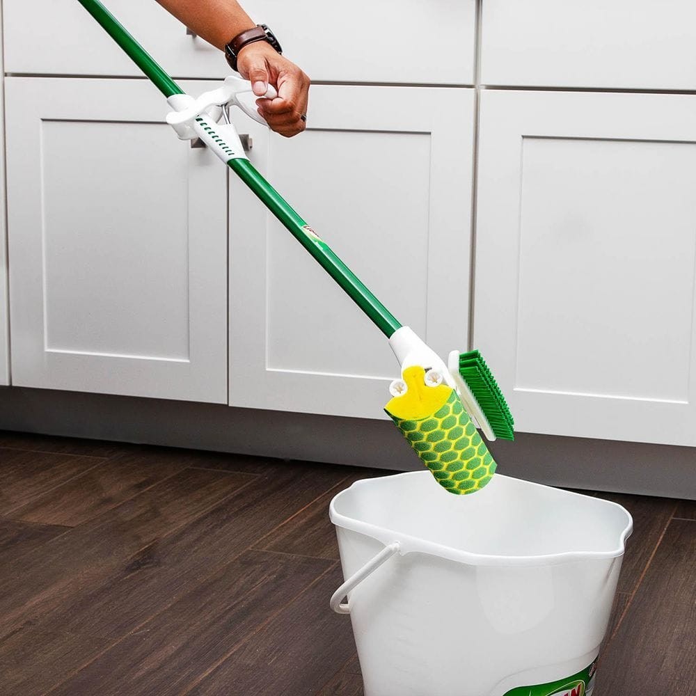 Libman Nitty Gritty Roller Mop Refills Head Replacement Green Yellow 3 Pack New