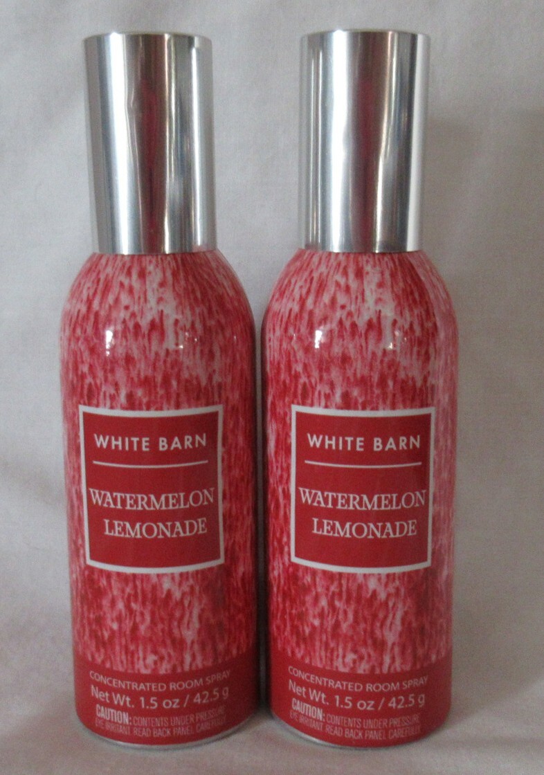 White Barn Bath & Body Works Room Spray Lot Set of 2 WATERMELON LEMONADE