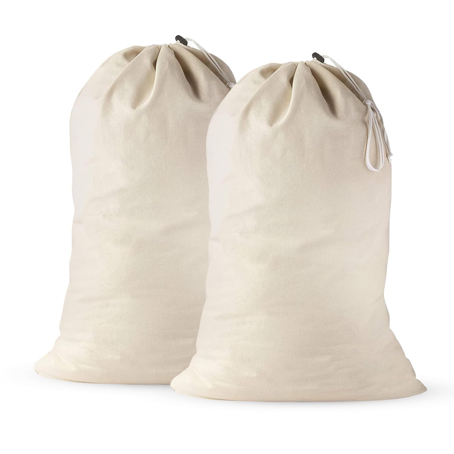 2 Pack – Extra Large Cotton Laundry Bag, Heavy Duty Large Laundry Bags 24 X 36 I