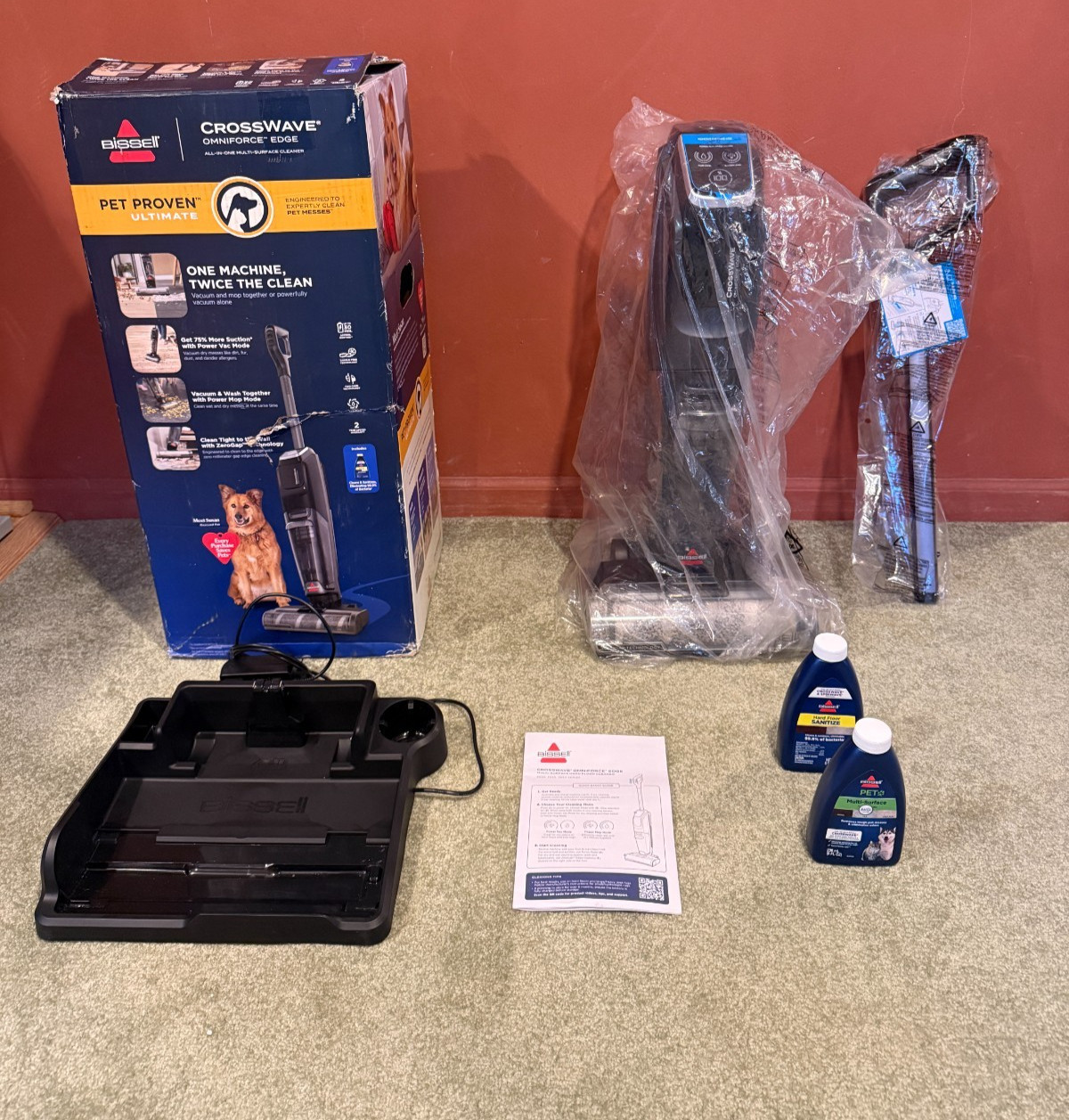BISSELL CrossWave OmniForce Edge Multi Surface Vacuum Mop Cleaner System