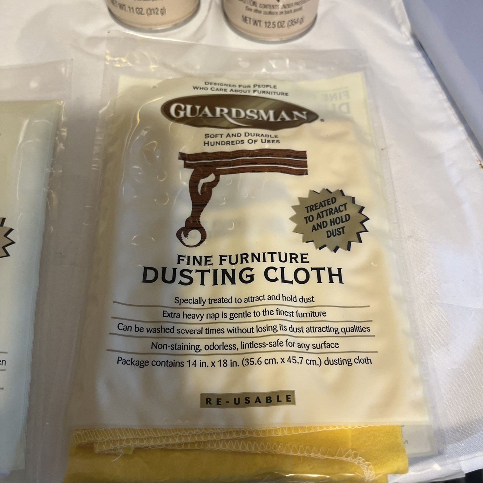 Guardsman Vintage Furniture Wood Cleaner And Polish Set W/ Polishing Cloth Box