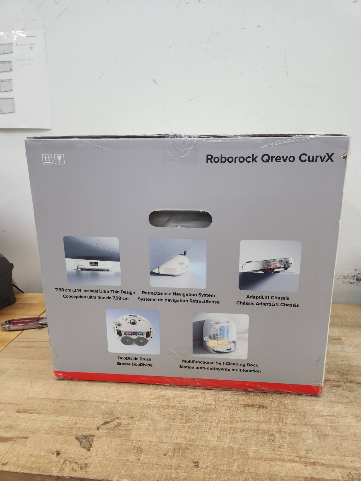 Roborock Qrevo CurvX Robot Vacuum Cleaner & Fill Dock (QRCX01-01) -NEW/SEALED-