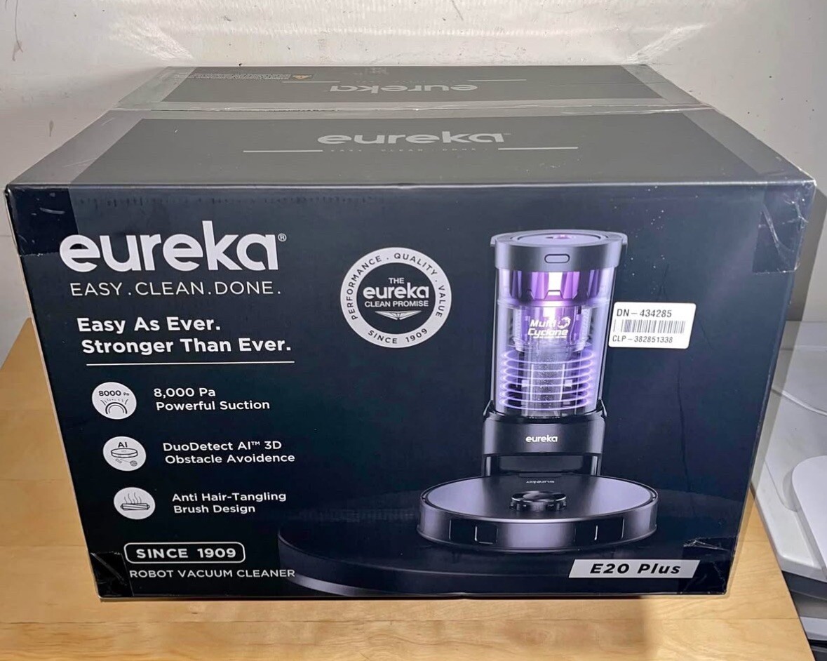Eureka E20 Plus Robot Vacuum and Mop Combo with Bagless Self Emptying Station
