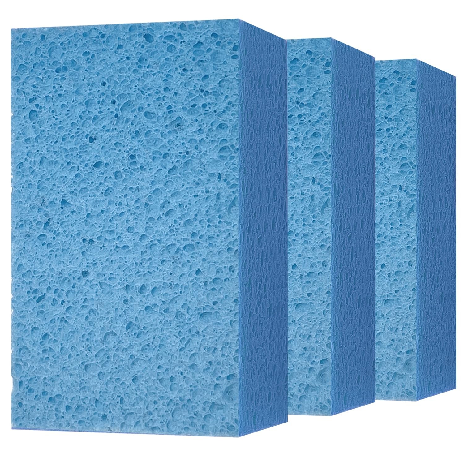 Cleaning and Washing Sponge, 3 Pack Large Extra Thick Heavy Duty Sponge
