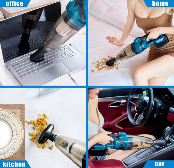 Cordless Handheld Vacuum Cleaner for Makita 18V Battery, EasyClean Wet Dry Use