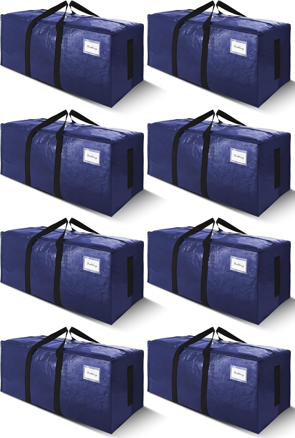 8 Pack Extra Large Heavy-Duty Moving Bags – 200LB Capacity for Safe Storage