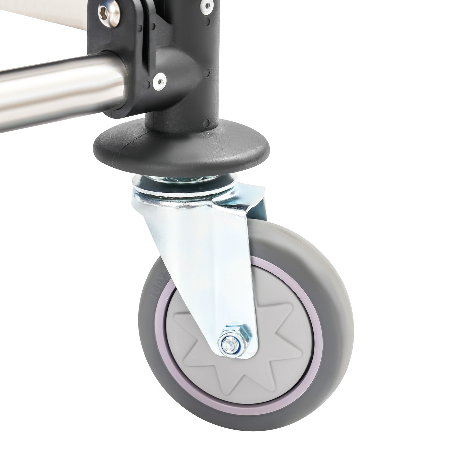 Folding Laundry Cart with Wheels – Durable Stainless Steel & Large Capacity